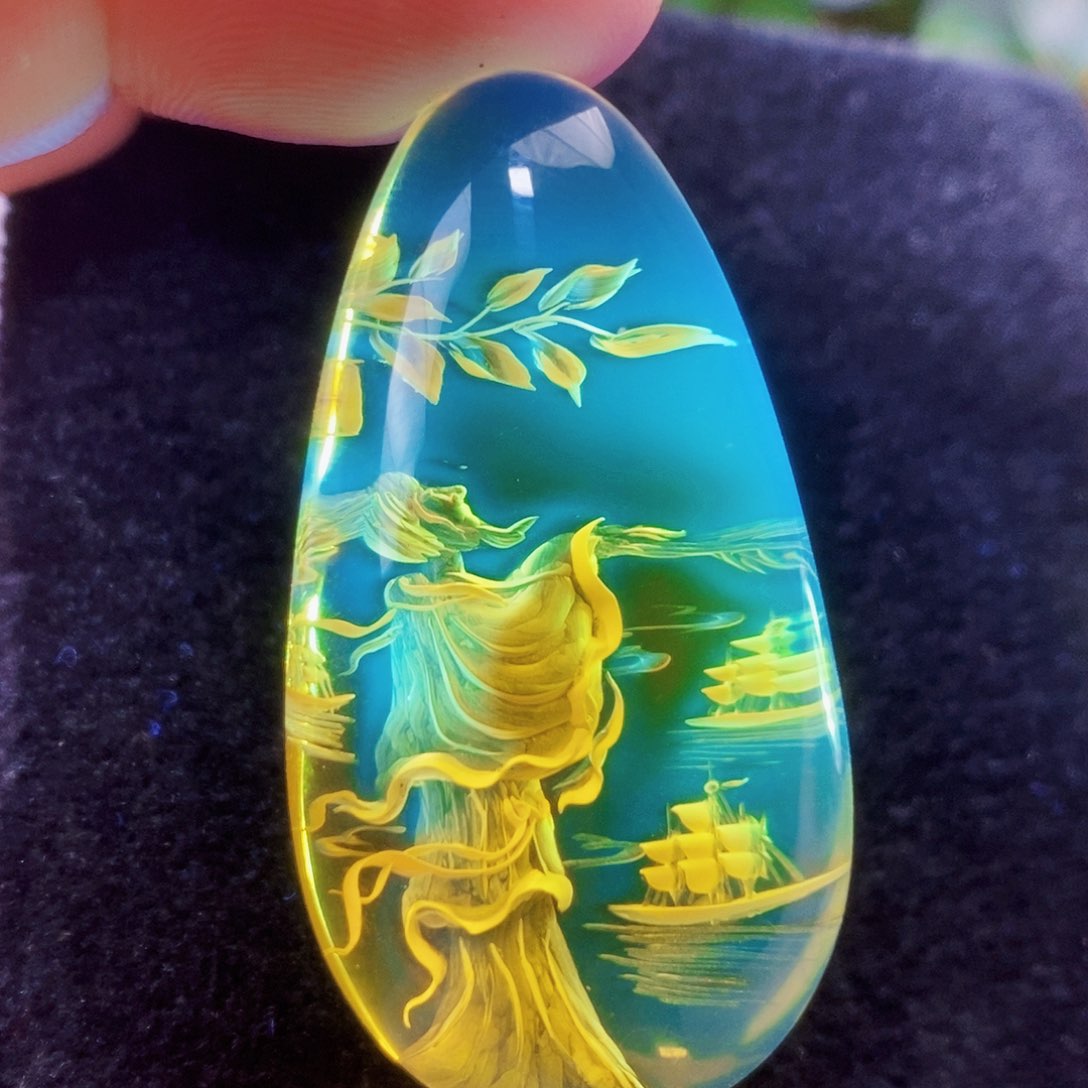 【闪购商品】金珀吊坠(不含链)未镶嵌