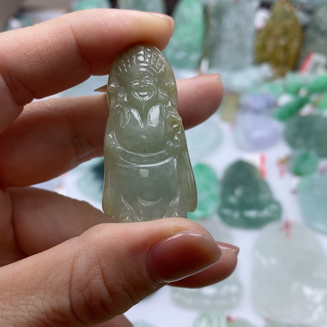 颈饰未镶嵌翡翠财神