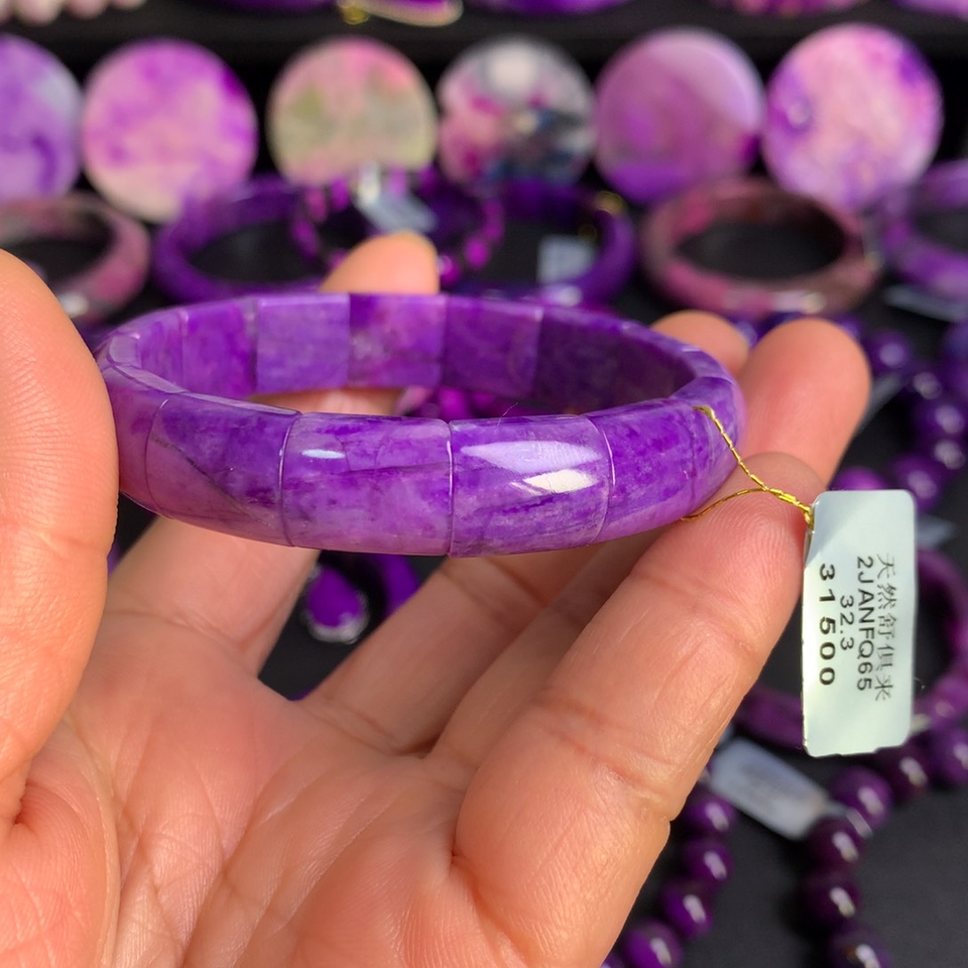 苏纪石（舒俱来）凝胶紫樱花手牌未镶嵌