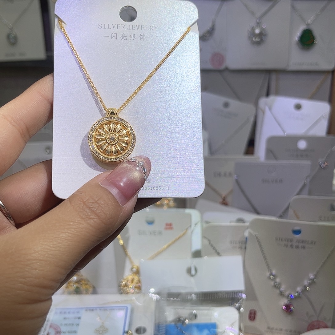 合成立方氧化锆纯银罗盘138