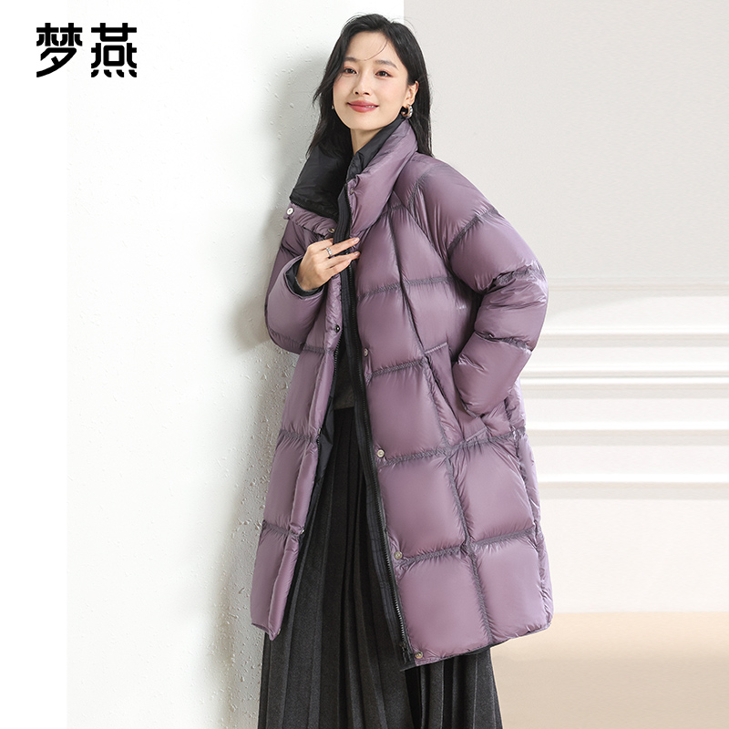 梦燕秋冬女款时尚百搭气质大方宽松休闲舒适保暖羽绒服CY11B5024