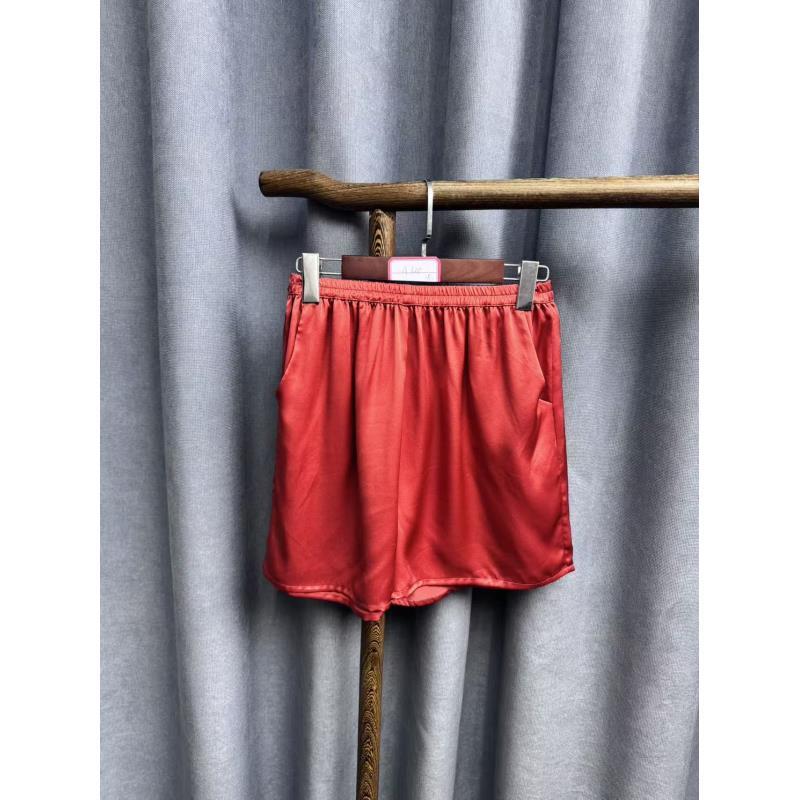 2025夏季新款时尚休闲桑蚕丝居家打底短裤A300