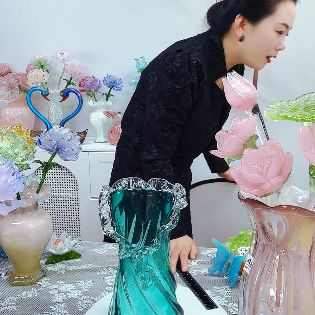 琉璃花瓶花器摆件艺术