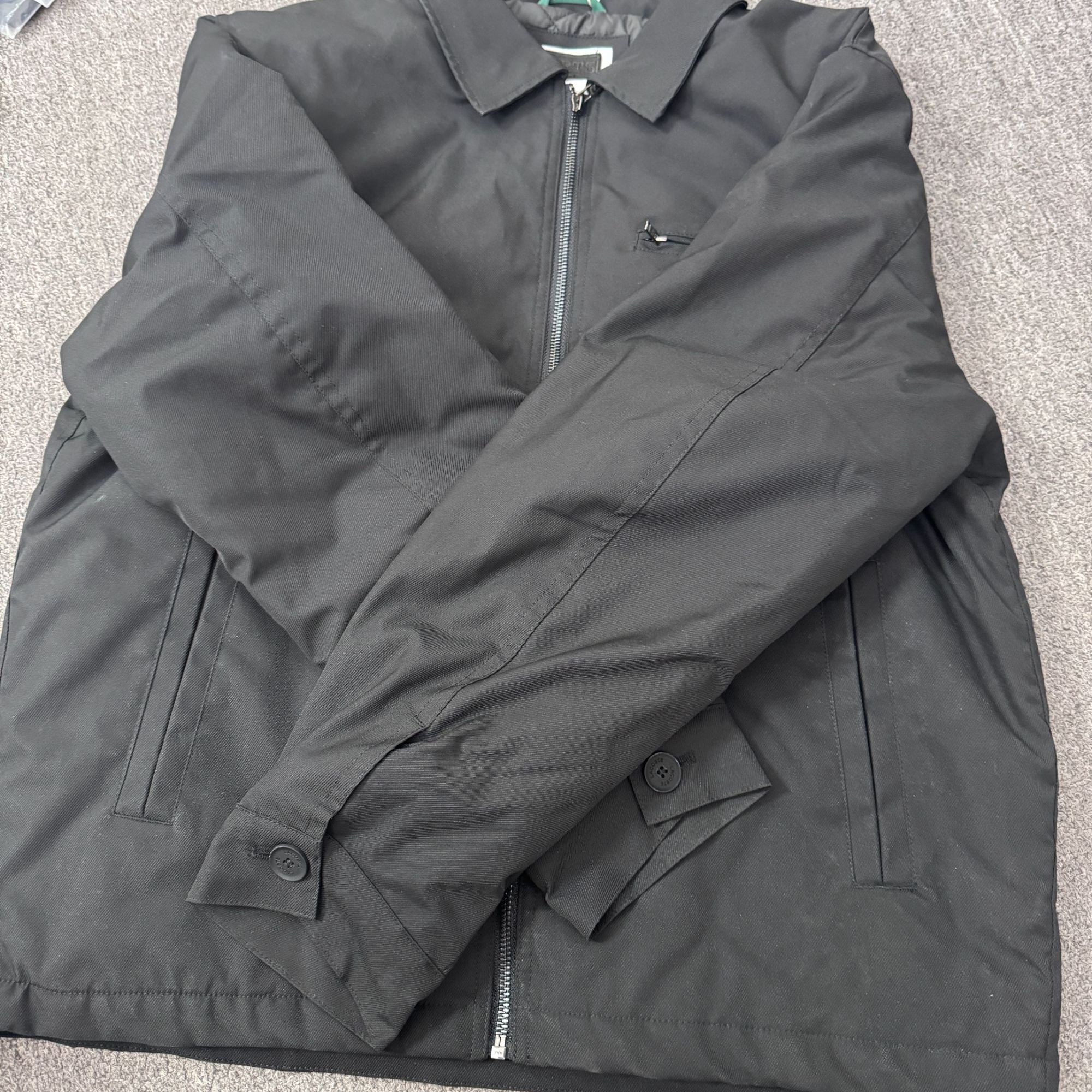 菱形格鱼男士休闲棉服