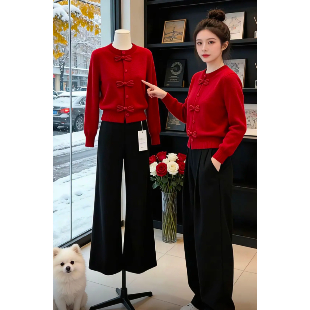 国风简约风小个子针织衫女款质感冬季新款绝美巨好看日常穿搭自在