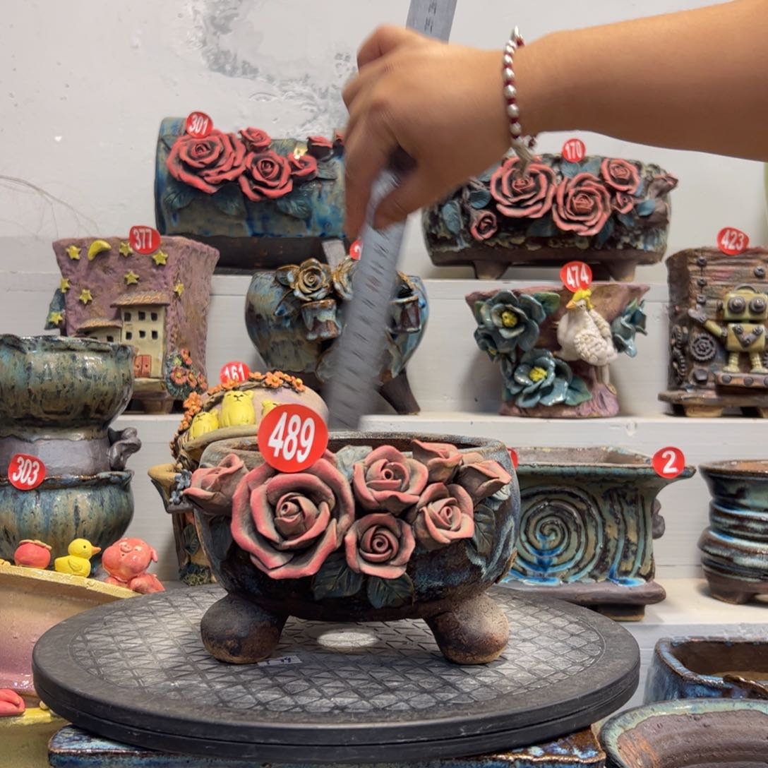 陶瓷微瑕489 号陶然花盆