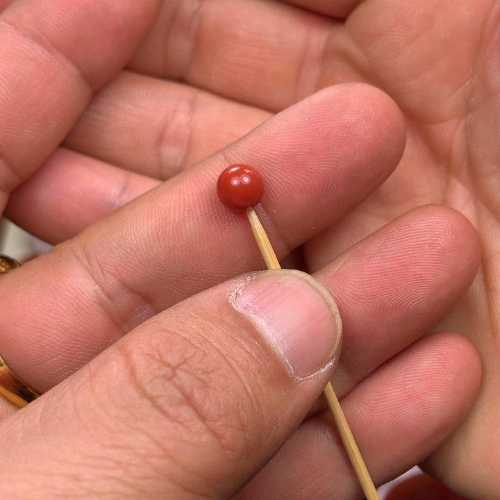 清***静南红玛瑙未镶嵌珠子