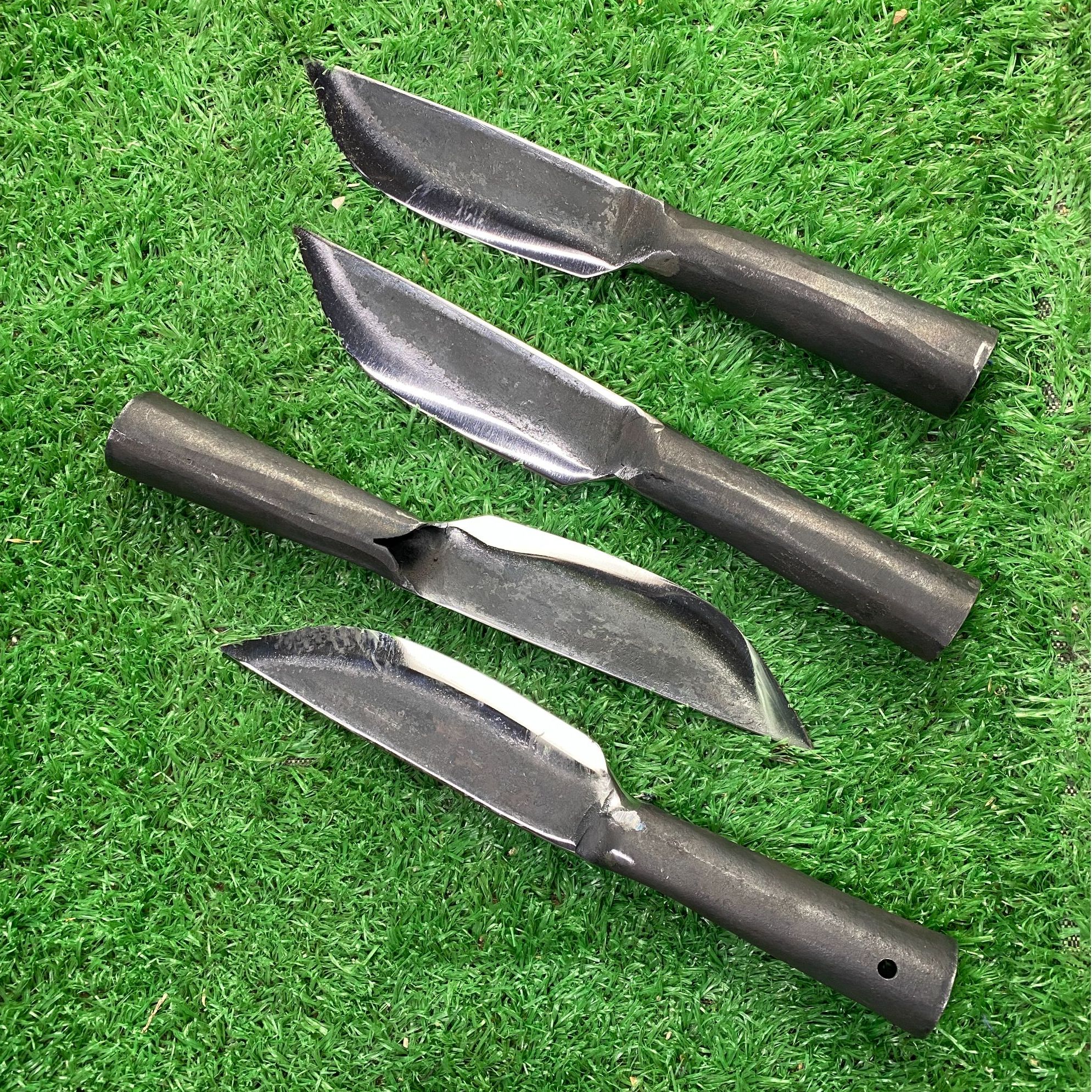 小布莱手工锻打全钢剔骨分割刀户外登山露营钓鱼多用途满库柄直刀