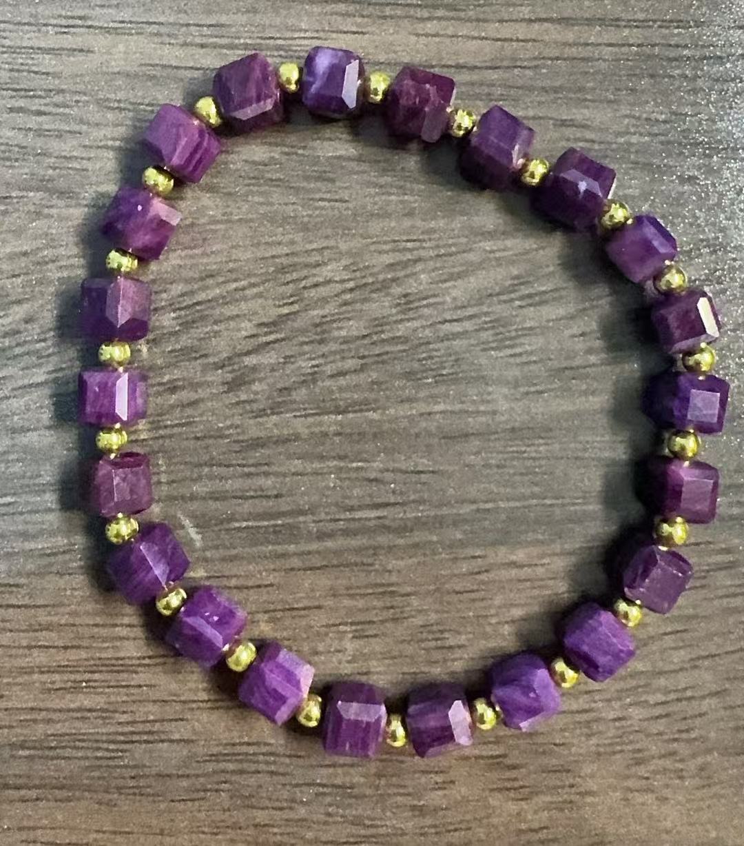 南非料-丝绒满天星小方糖手链经典DIY手链款串珠