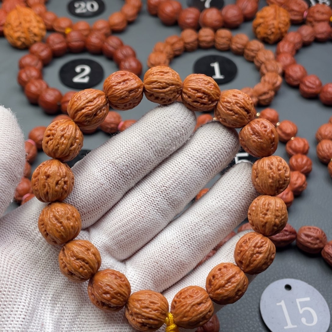 吊坠文玩核桃野生核桃麦穗纹秋子手持