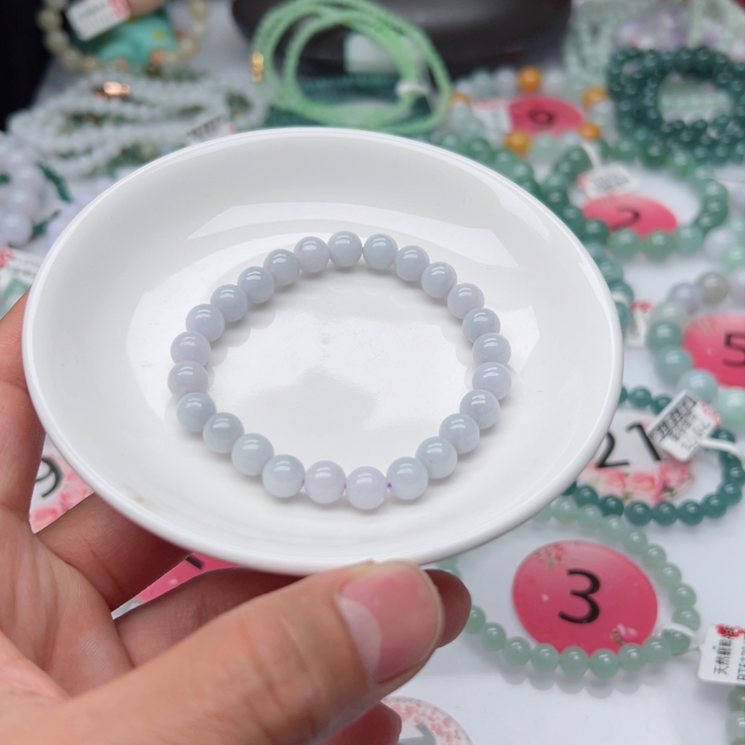 翡翠手链未镶嵌翡翠7.8