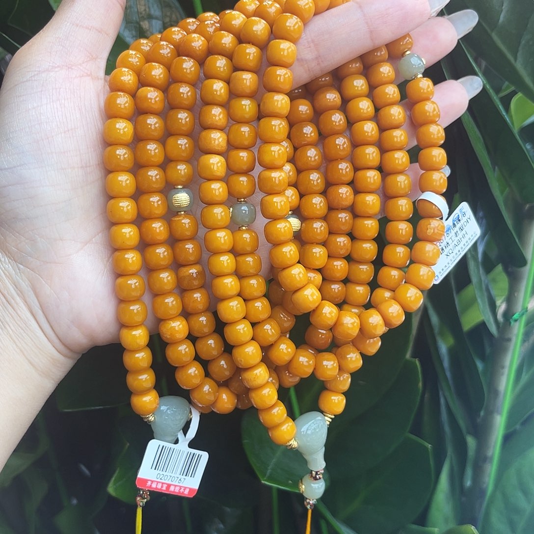 未镶嵌琥珀手链8m108 多样性发其一