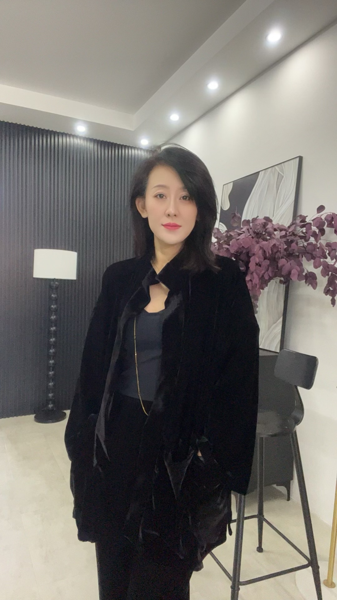 五八一立领新中式直下摆宽松型女短外套女款短款女装时尚