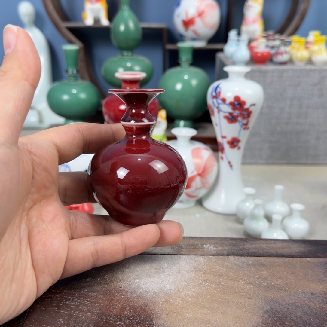 陶瓷手工小花器摆件