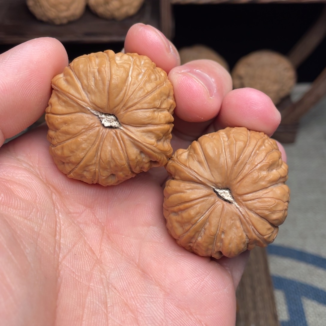 文玩核桃把件39毕业高货南瓜墩