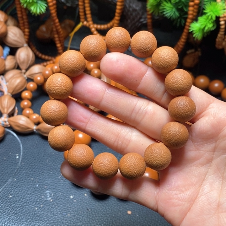 橄榄核手串1.4尺寸橘皮
