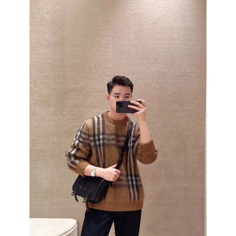 【TC轻奢】秋冬新款格子慵懒风针织条纹毛衣加厚保暖时尚百搭毛衣