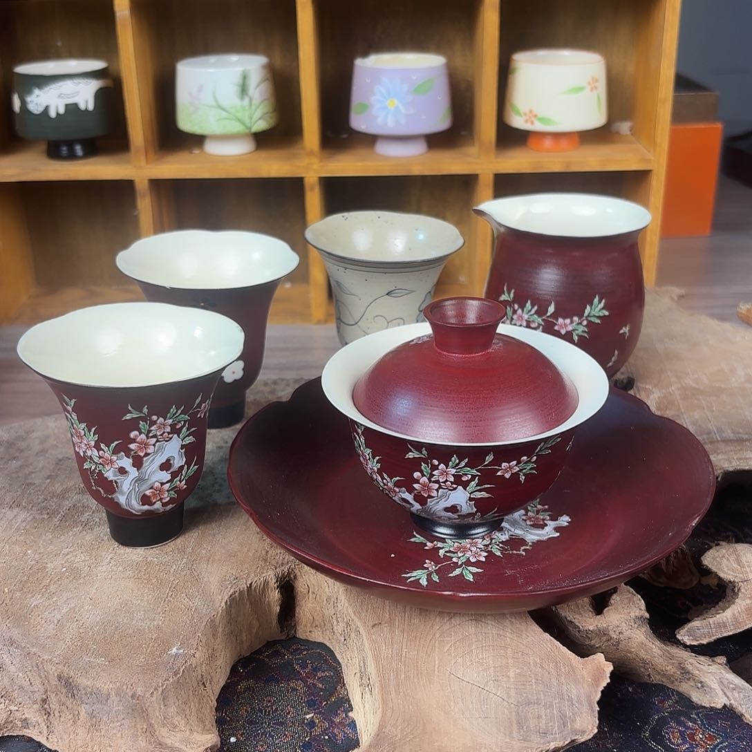 高温陶瓷茶壶茶杯盖碗