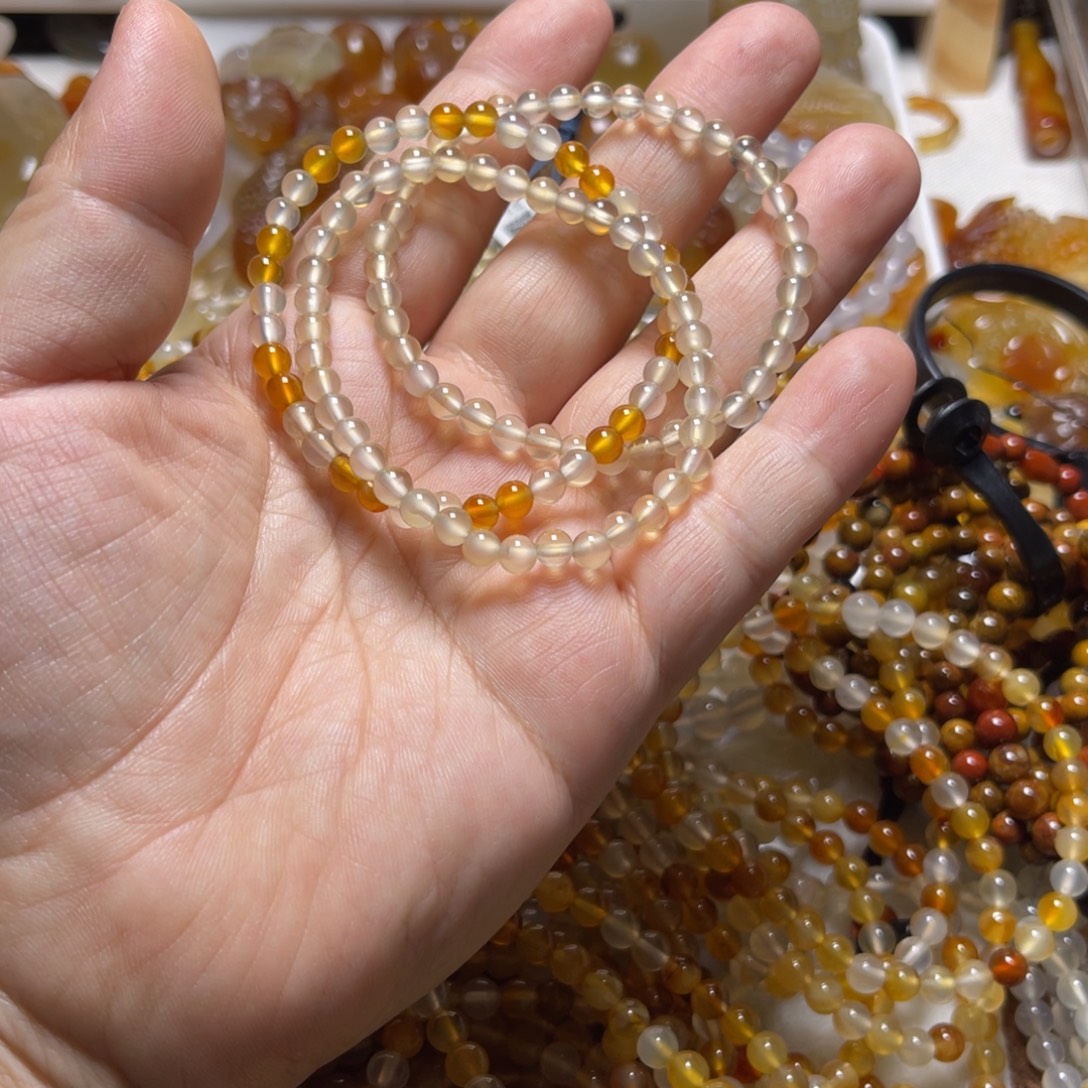 修***心玛瑙/玉髓未镶嵌颈饰006