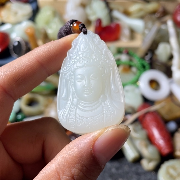 和田玉未镶嵌吊坠(不含链)