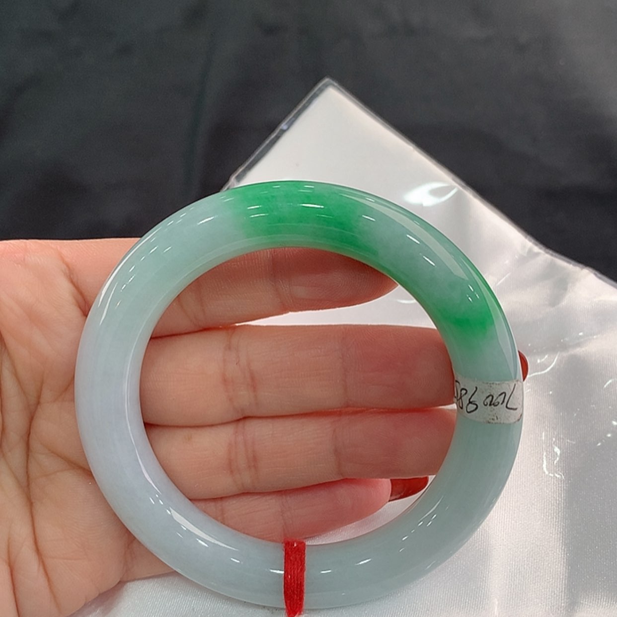 【闪购商品】翡翠手镯未镶嵌a*雅圆58.5