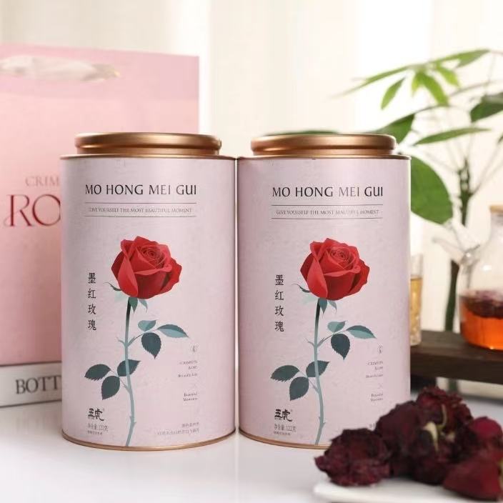 云南特产墨红玫瑰冻干养生花茶可直接泡水喝