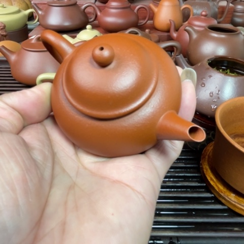 一百一十五毫升朱泥半手工