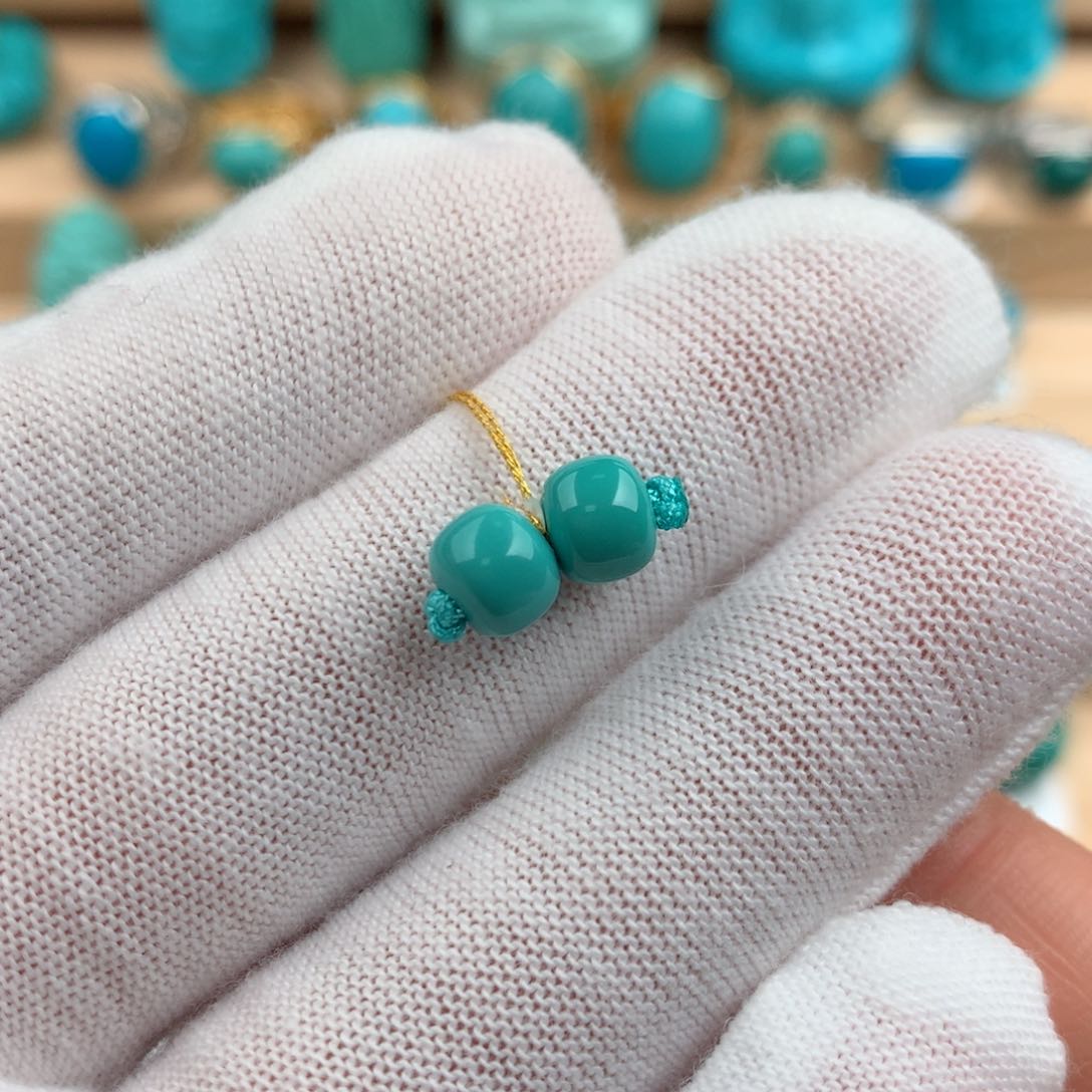 绿松石配饰未镶嵌6.3mm