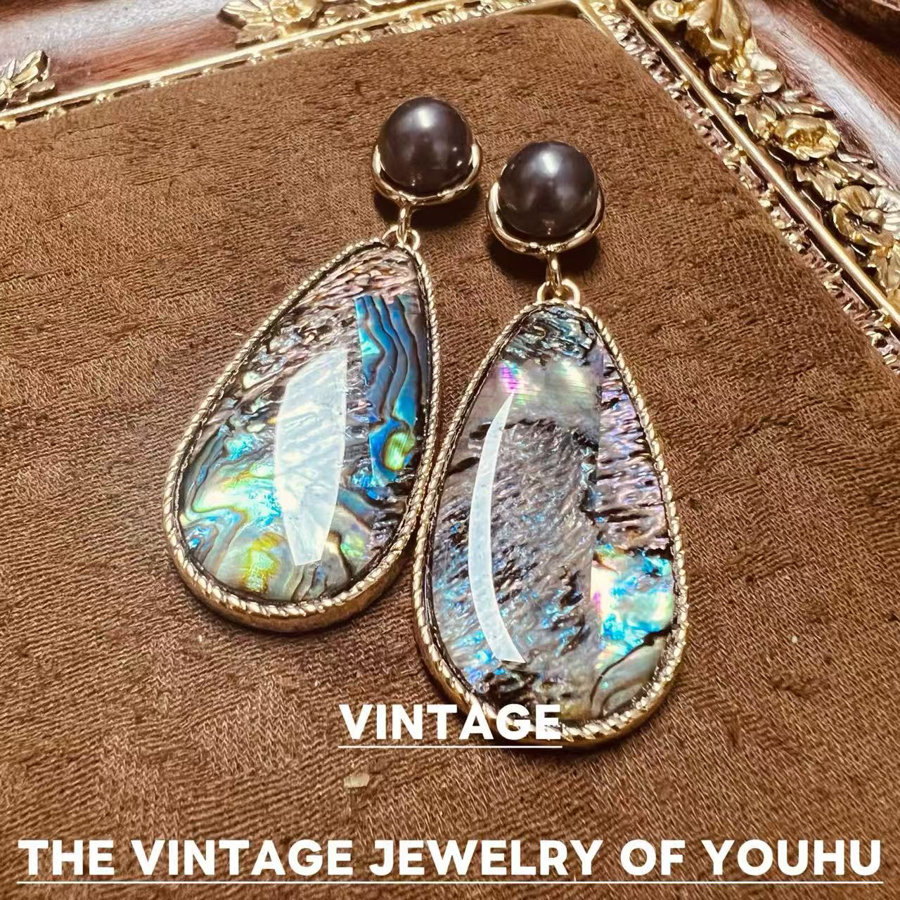 铜合金耳饰 【珠串叠影】528时光印记耳钉