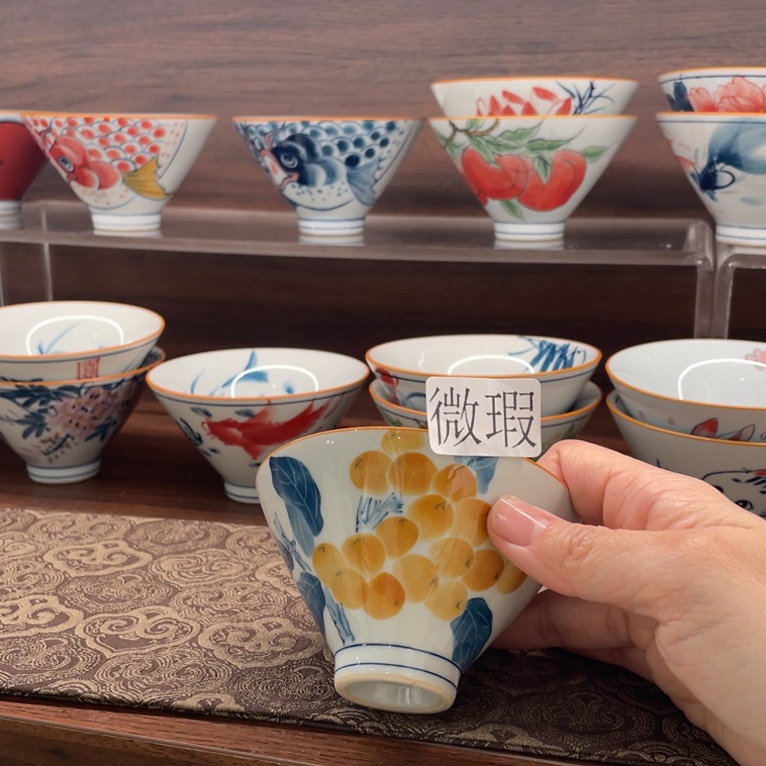 微瑕釉下彩纯手绘