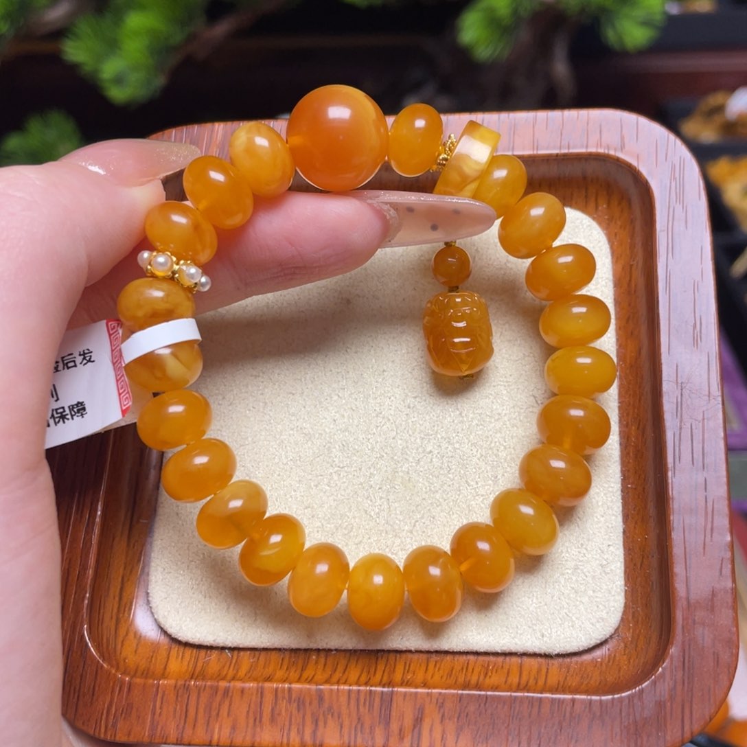 蜜蜡手链未镶嵌手串