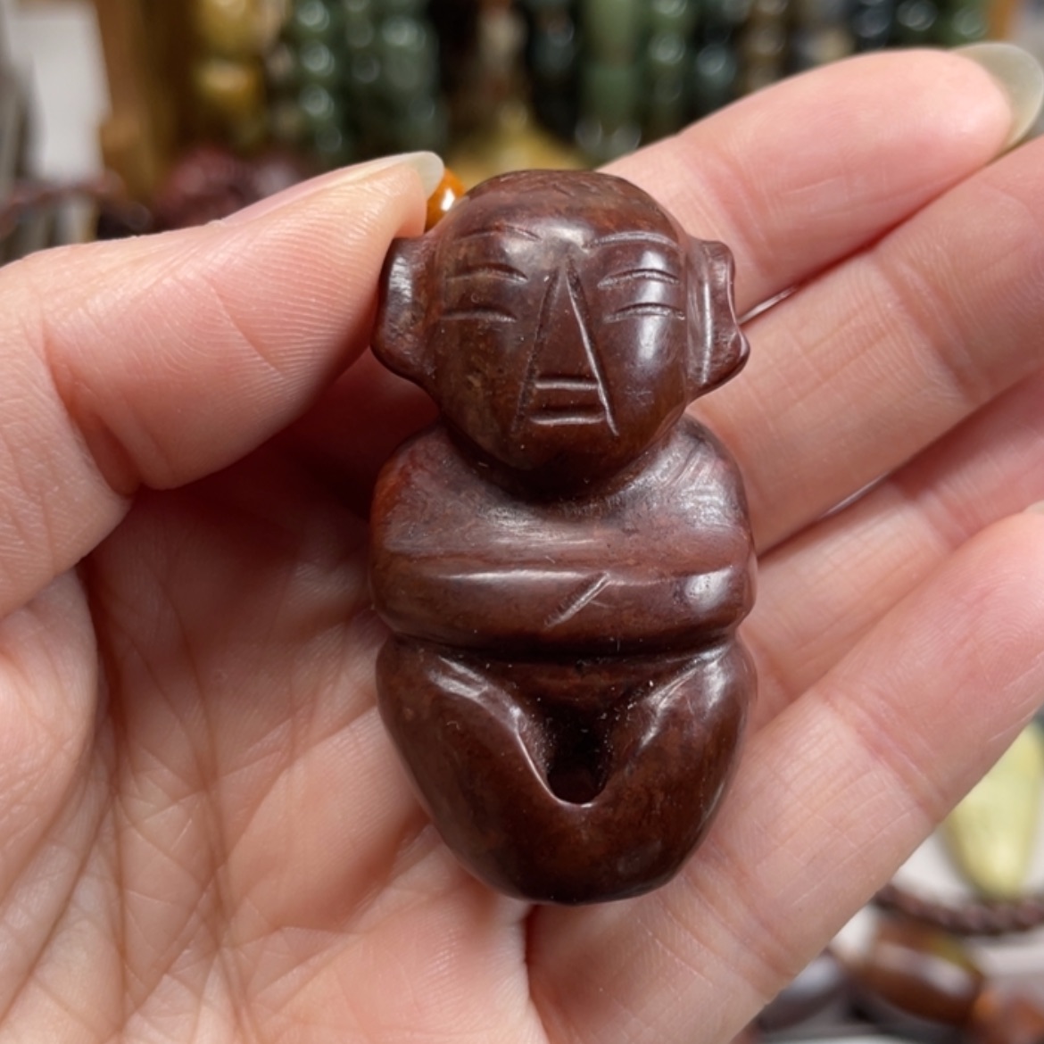 【闪购商品】岫岩河磨玉（透闪石质玉）手把件未镶嵌