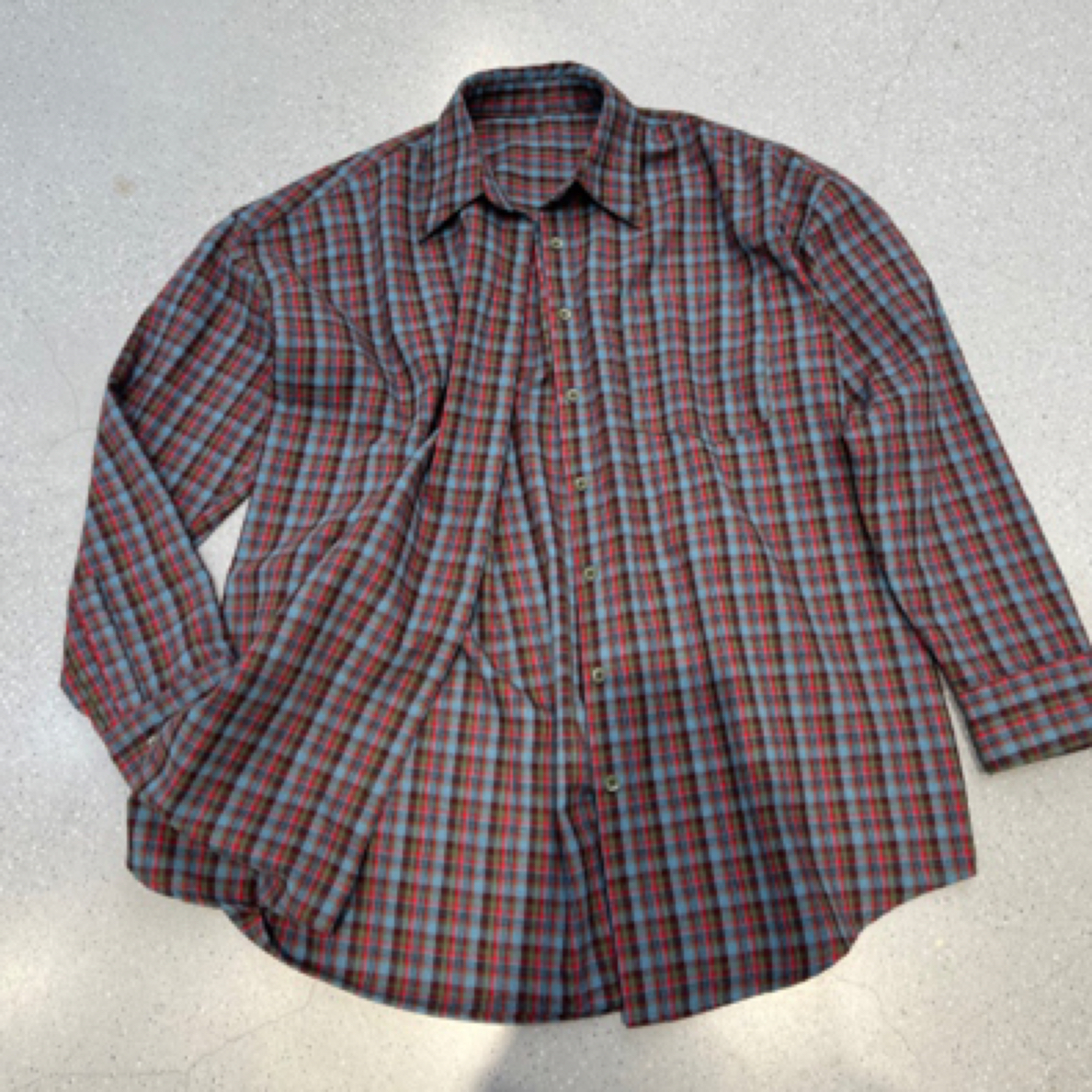 AL535181秋季新款长袖红格子衬衫