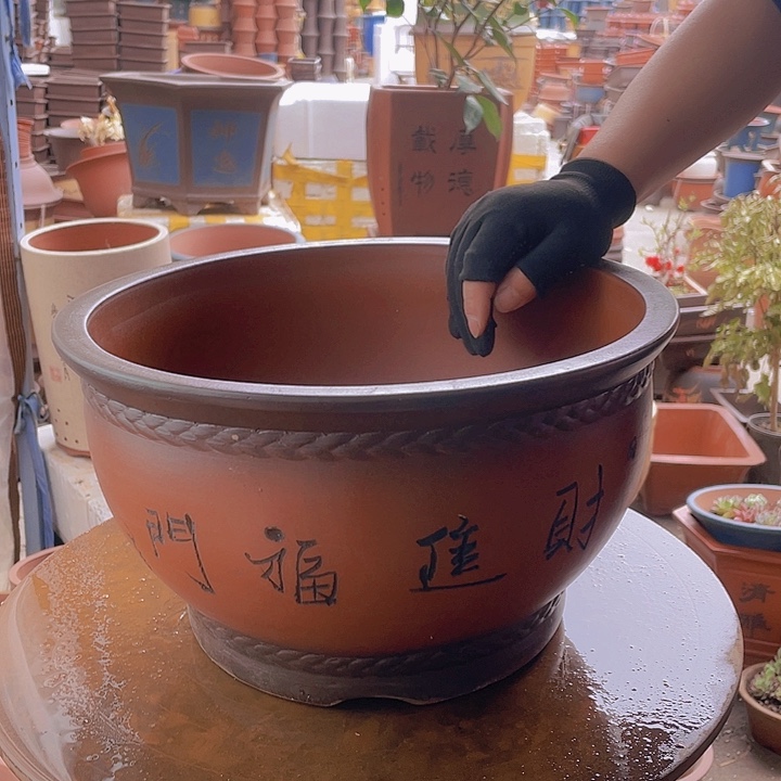 宜兴紫砂A款财进福门大