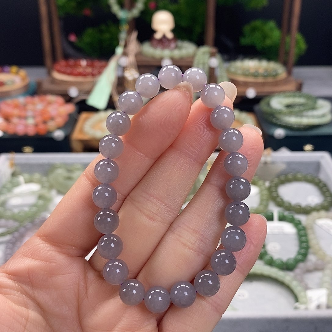 和田玉手链未镶嵌微微瑕