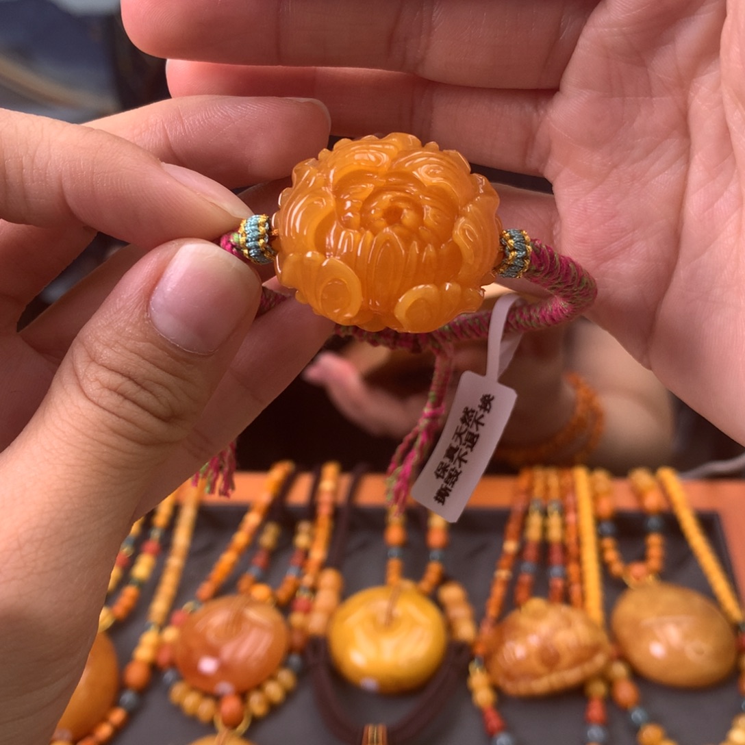 手绳蜜蜡未镶嵌天然