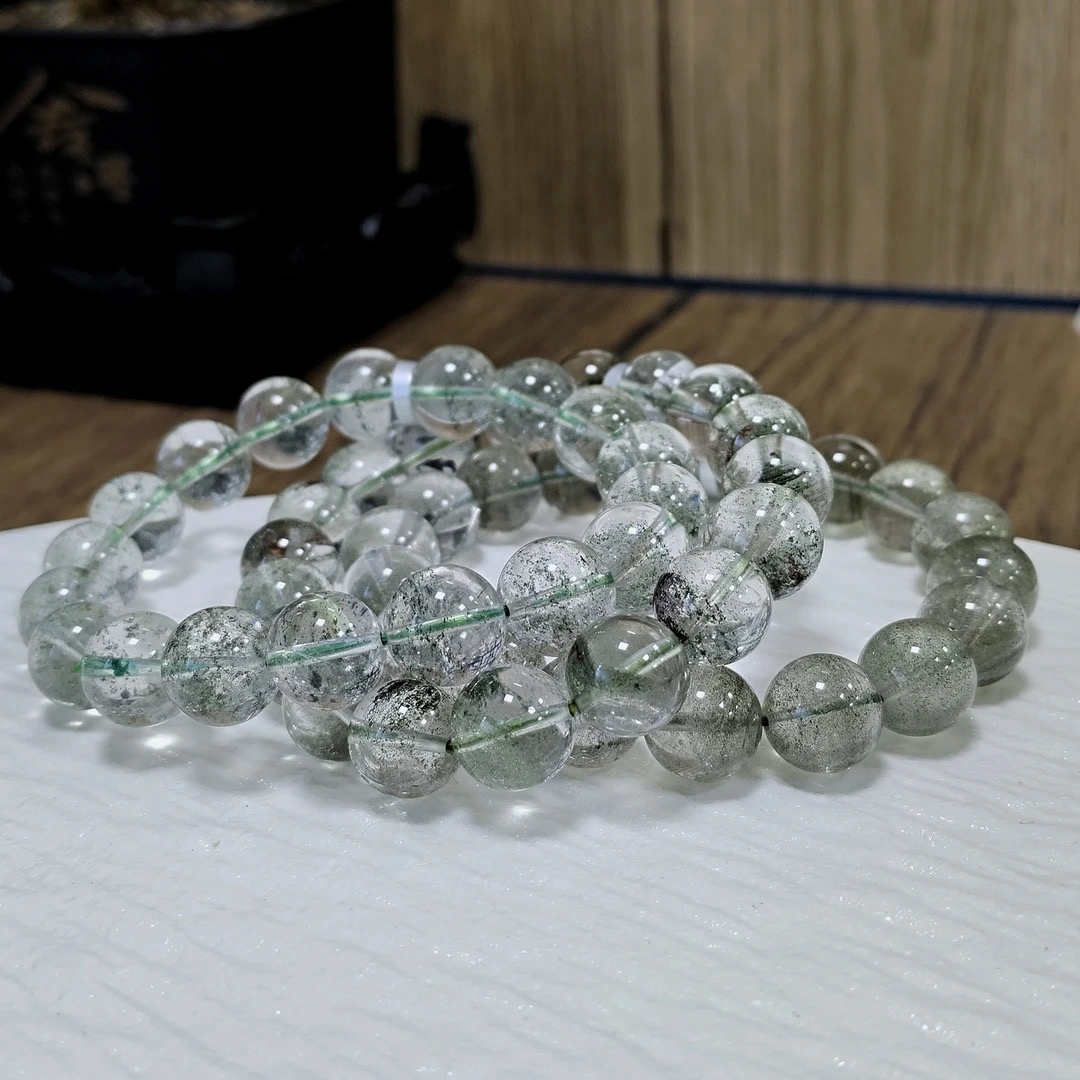 【书记甄选】绿幽灵千层满天星手链 多样性发一件  约 11mm  1668BB