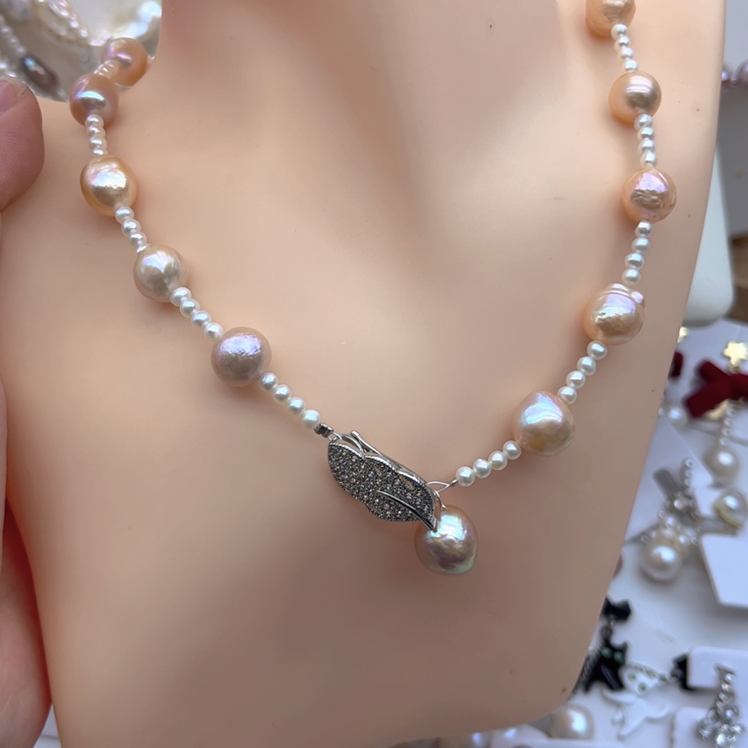 未镶嵌颈饰淡水珍珠