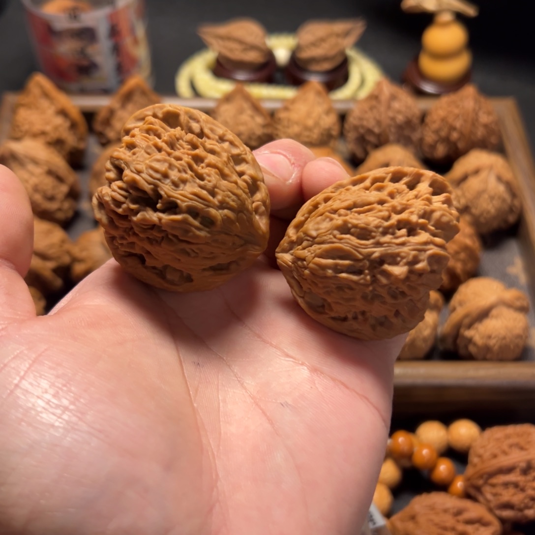 和***尘核桃手串/手链老树天使之翼南疆石45