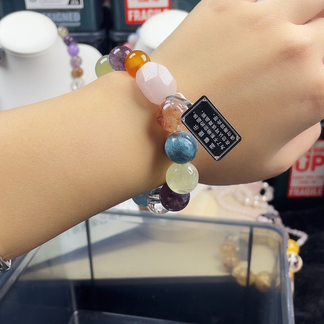 手链烟晶银S925镶嵌