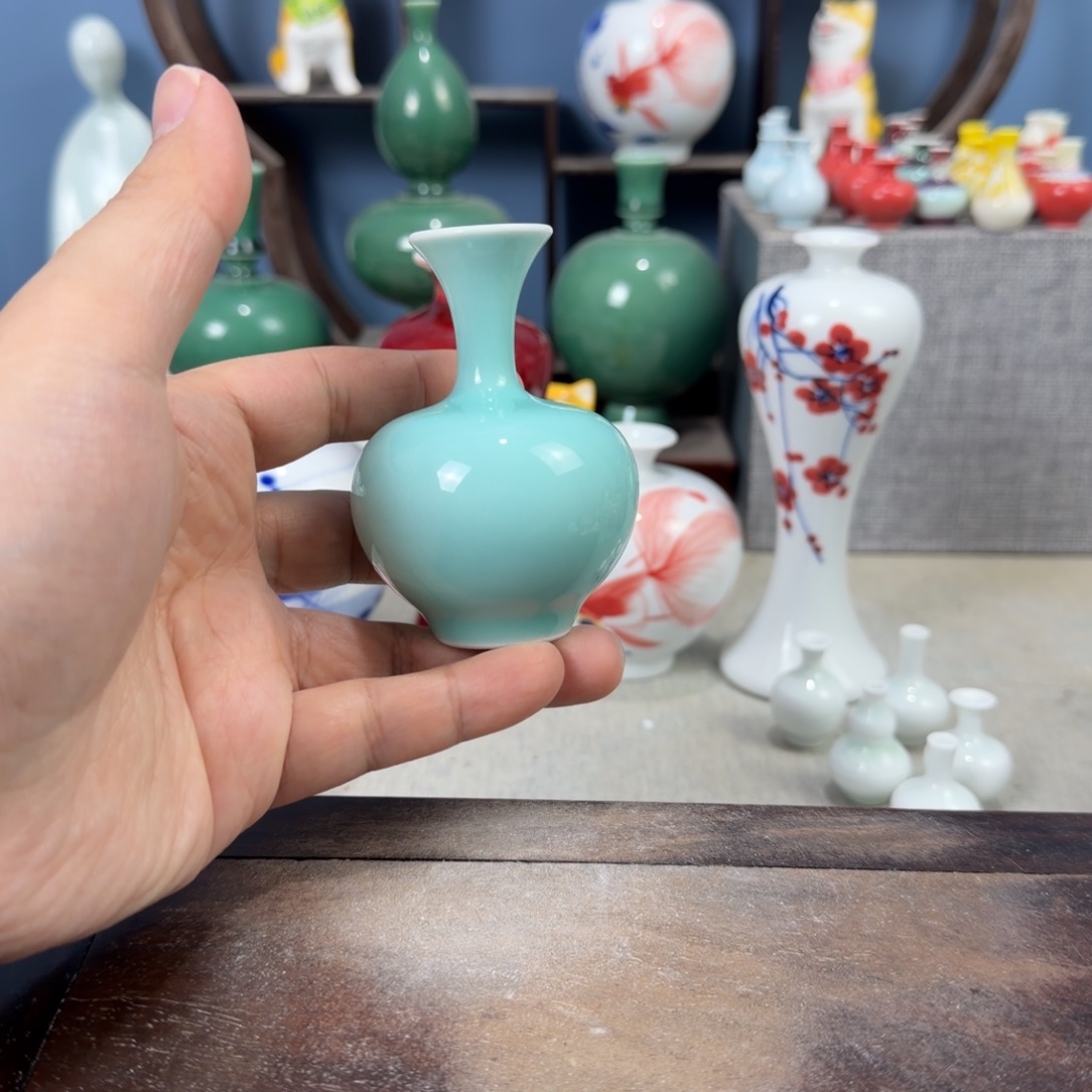 陶瓷手工小花器摆件