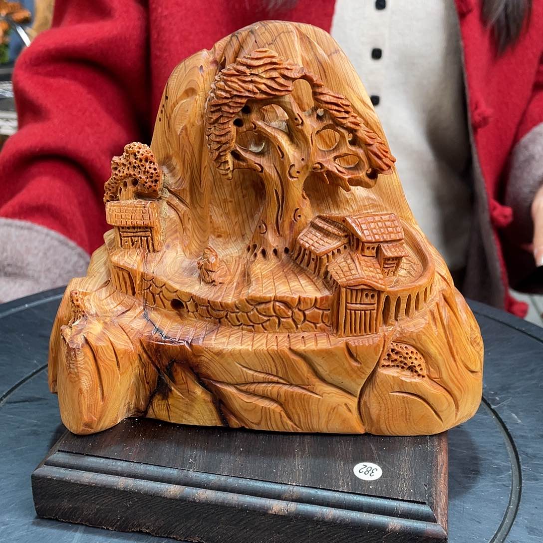 柏木（崖柏）山水倒流香送两盒香