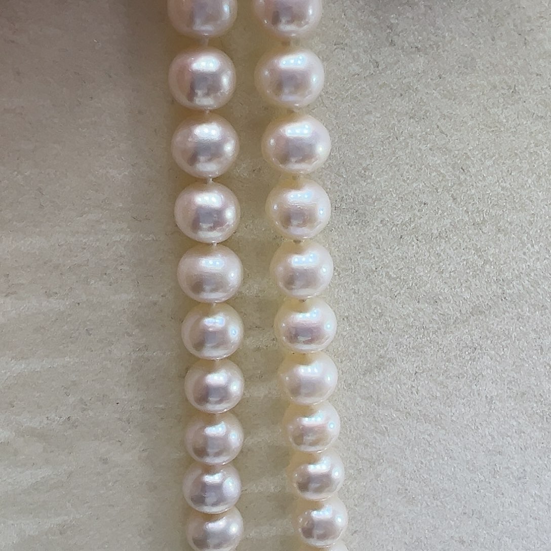 银S925镶嵌淡水珍珠颈饰➕8高品极光炫彩