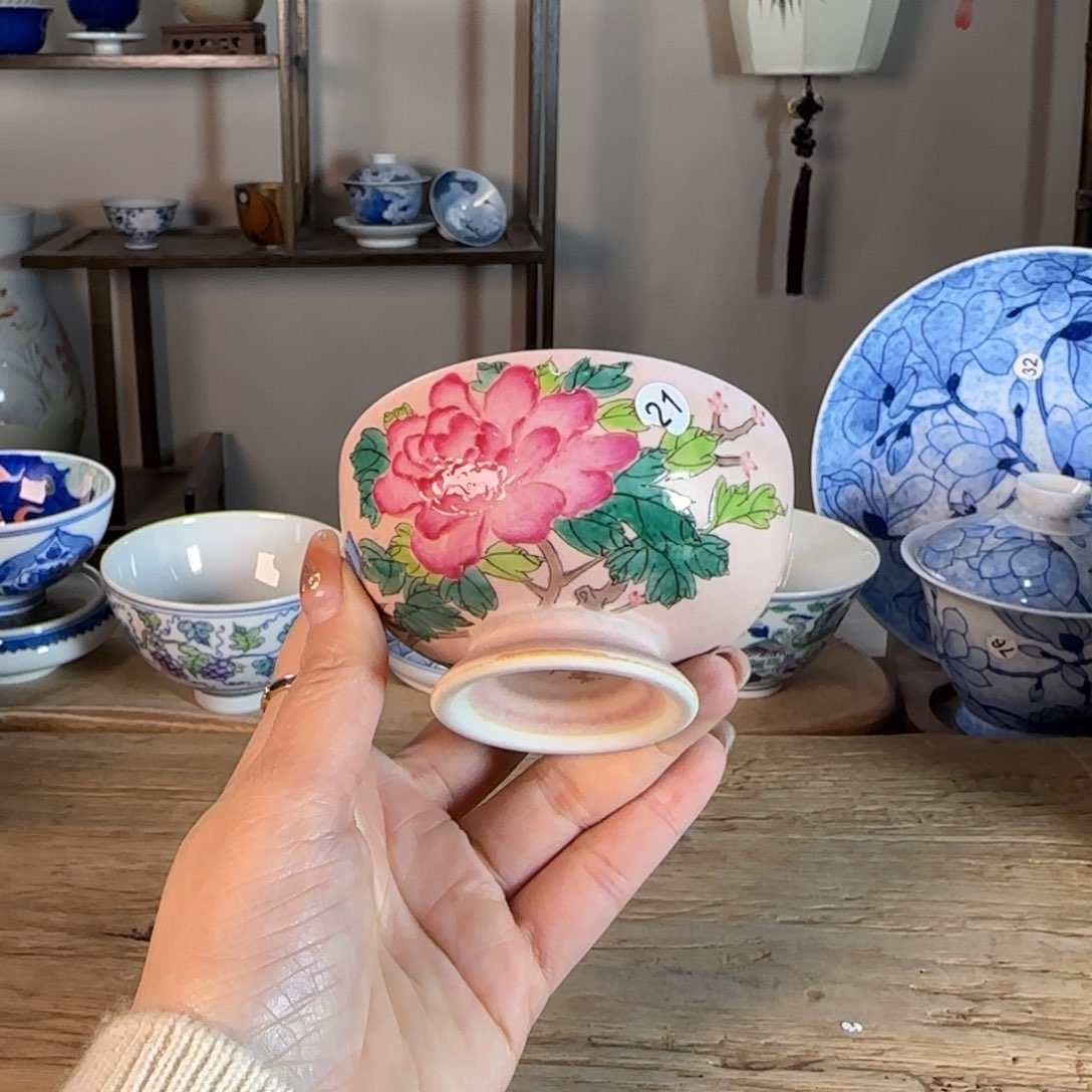 杯景德镇陶瓷柴烧多人