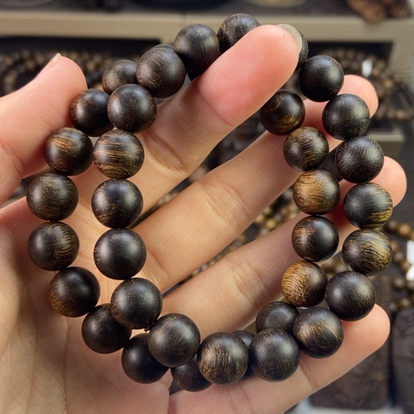 【闪购商品】沉香手串上**家越南芽庄白奇楠留疤玉化