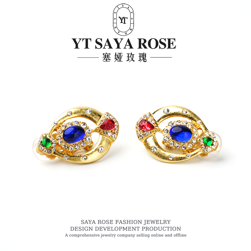 合金耳饰 蓝星故事 小众设计耳饰