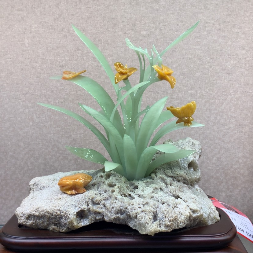 【闪购商品】蛇纹石玉摆件覆膜未镶嵌