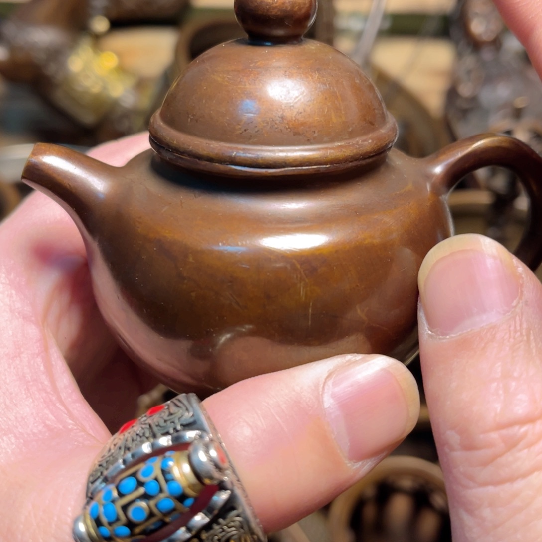 铜器摆件手把件便宜漏