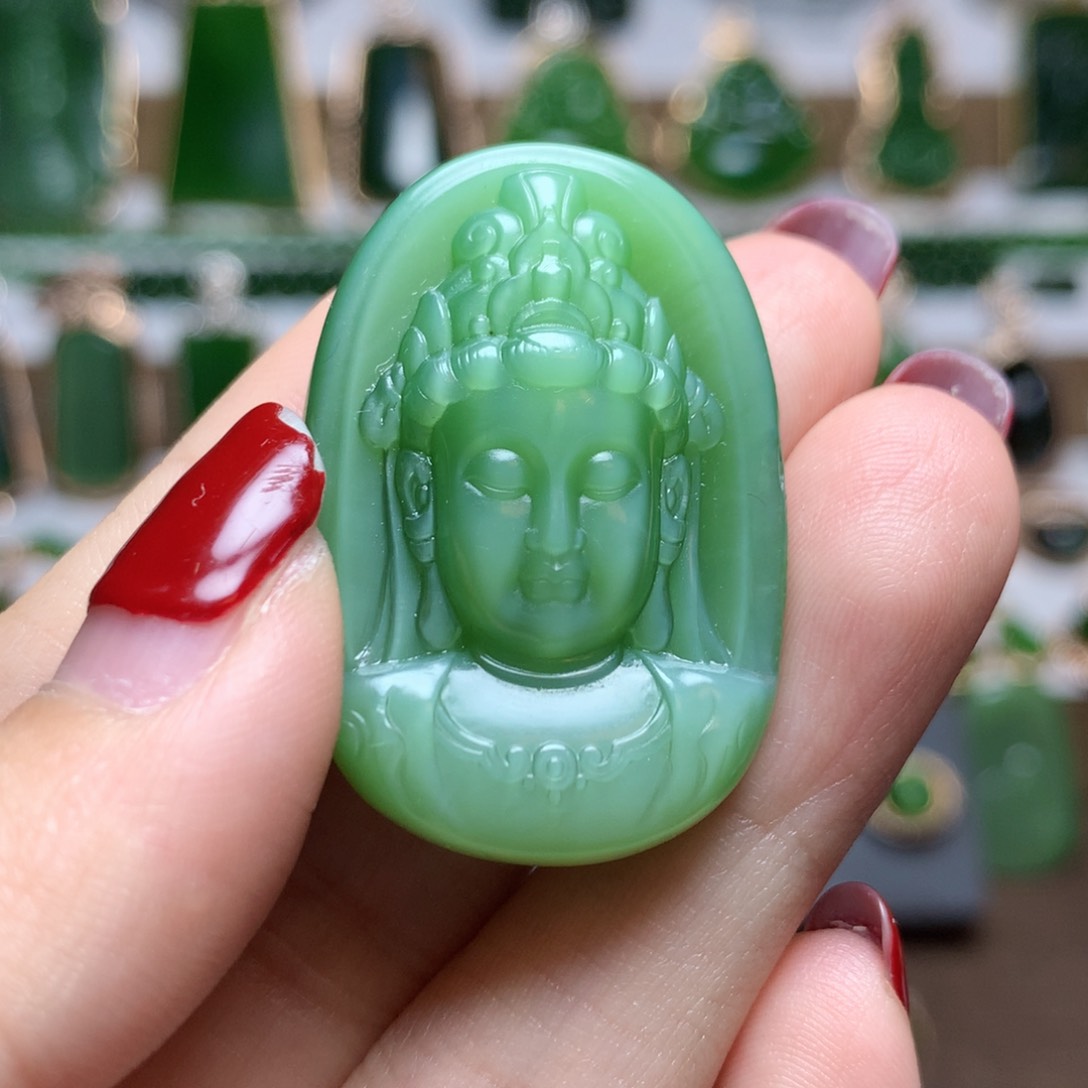 和田玉（碧玉）挂件未镶嵌