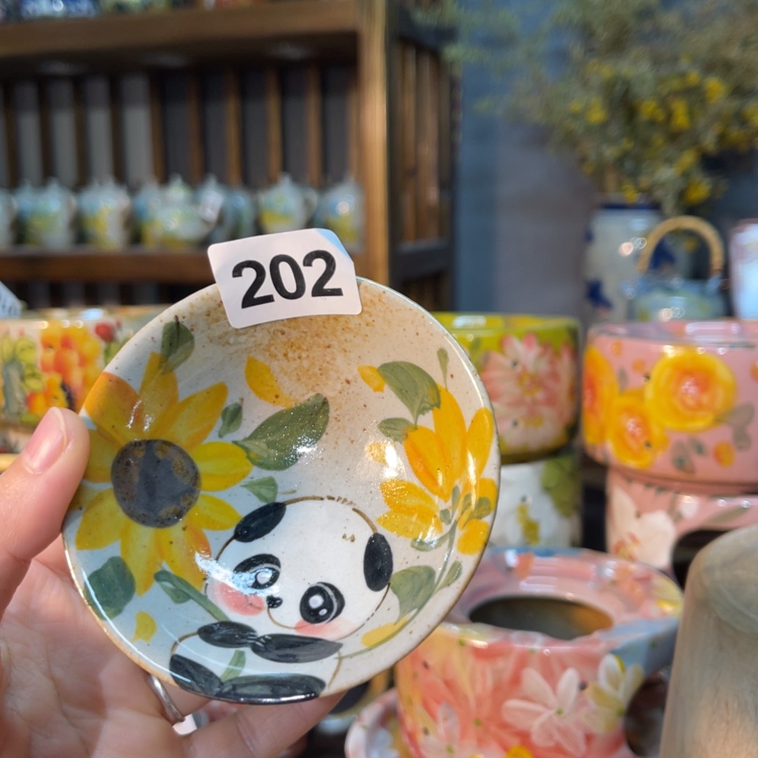 杯素浅陶瓷手工手绘